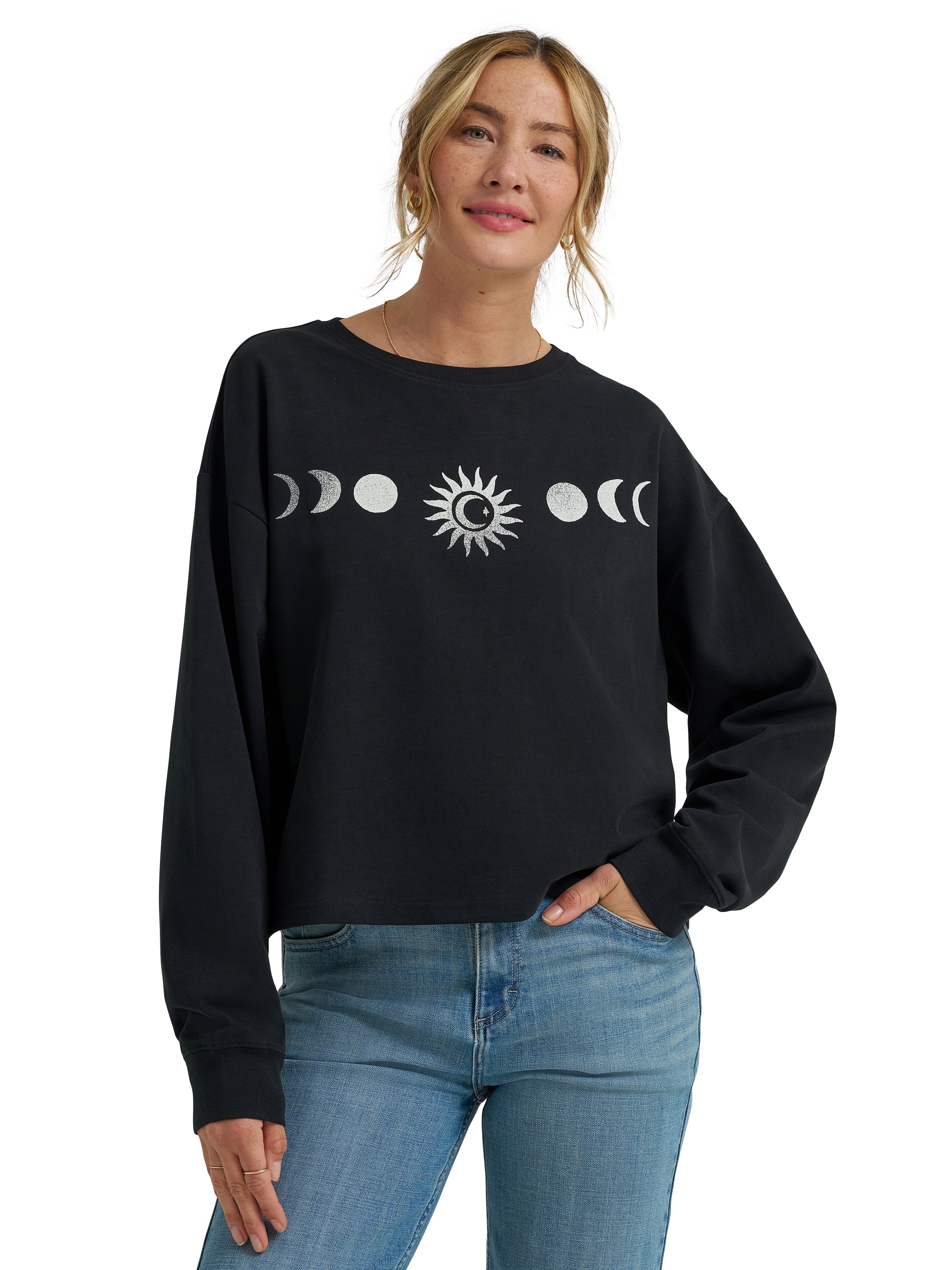 Women's Relaxed Crew Sweatshirt, Sizes XS-XXL