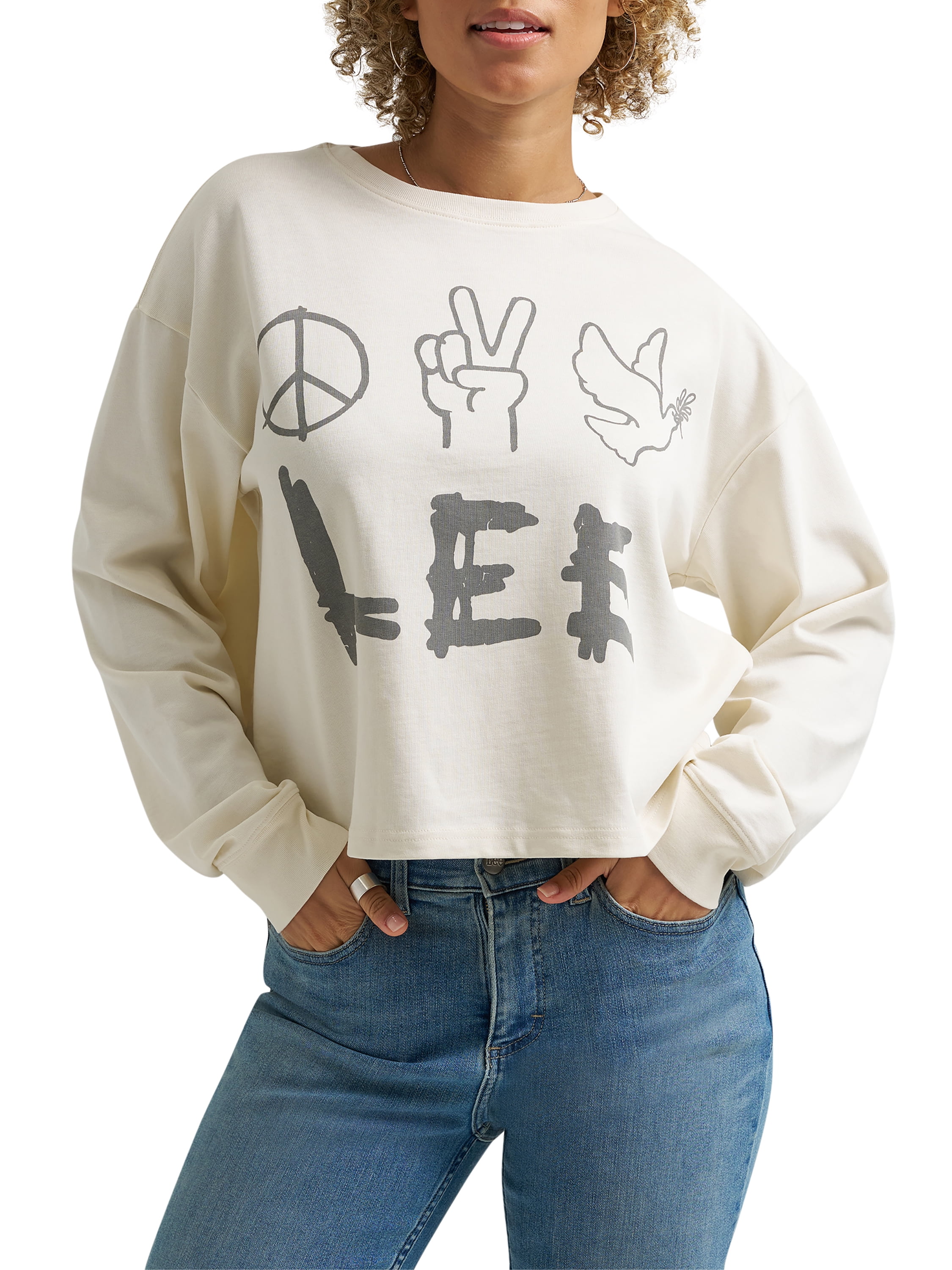 Lee® Women's Relaxed Crew Sweatshirt, Sizes XS-XXL