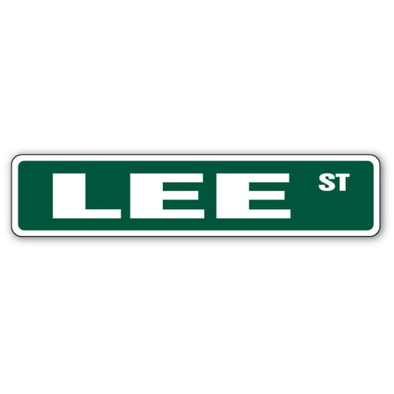 LEE Street Sign Childrens Name Room Sign | Indoor/Outdoor | 36" Wide