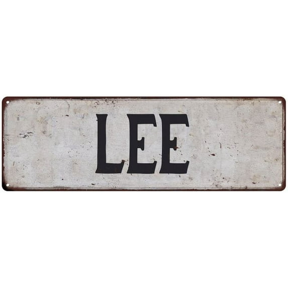 LEE Vintage Look Gift Rustic Chic Metal Sign 6x18 206180036002