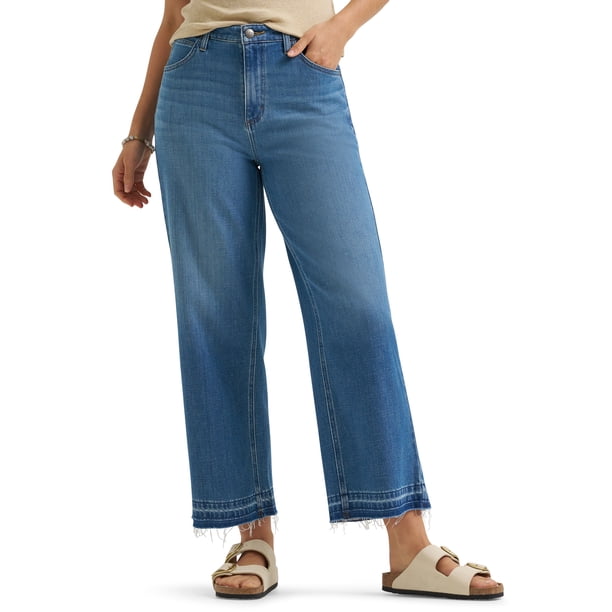 Lee® Women's Heritage Wide Leg Crop Jeans, Sizes 2-18 - Walmart.com