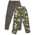 thumbnail image 1 of LEE Youth Boy's 2-Pack Jogger Pants (Charcoal/Green Camo, Medium 10/12, 1 of 3