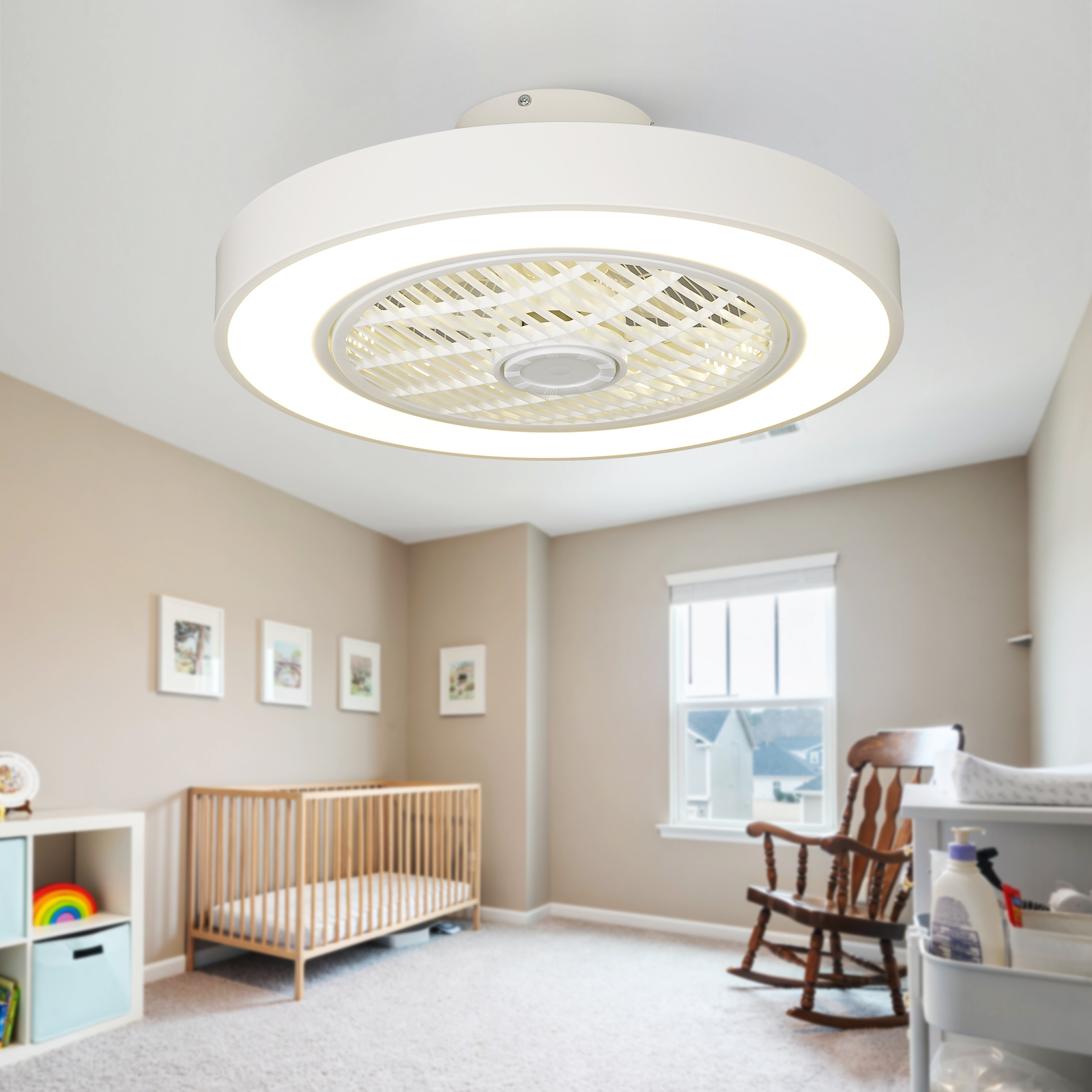 LEEAGLEGRY Ceiling Fans with Lights and Remote Control,20 inch Modern