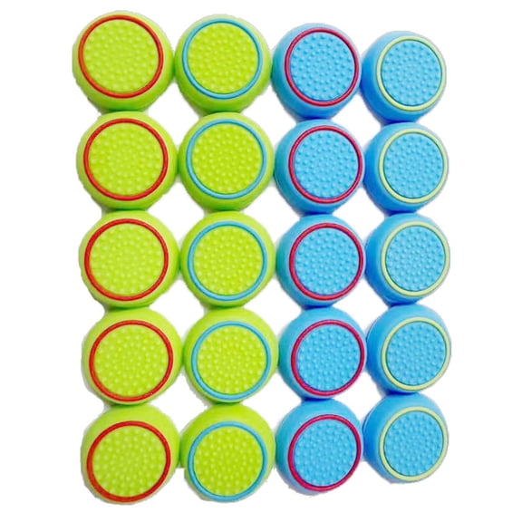 LEEKUANGSU 20 Pcs Controller Thumbstick Caps Replacement Silicone Touch Controller Rocker Cover for PS3 / PS4 / PS5