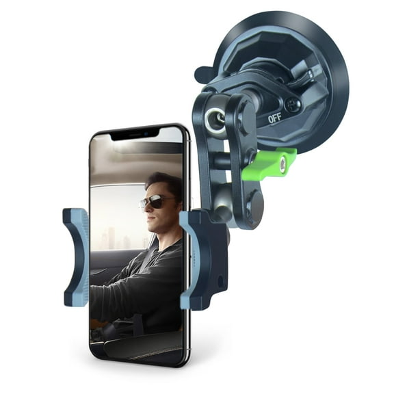 LEEPIYA  Multi-Angle Universal Magic Arm Ball Car Phone Holder Suit for Windshield Window Glass Dashboard for All Phones & Cars & Truck