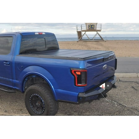 LEER HF650M Hard Quad-Folding Tonneau Cover Fits select: 2008-2013 TOYOTA TUNDRA, 2007 TOYOTA TUNDRA CREWMAX SR5