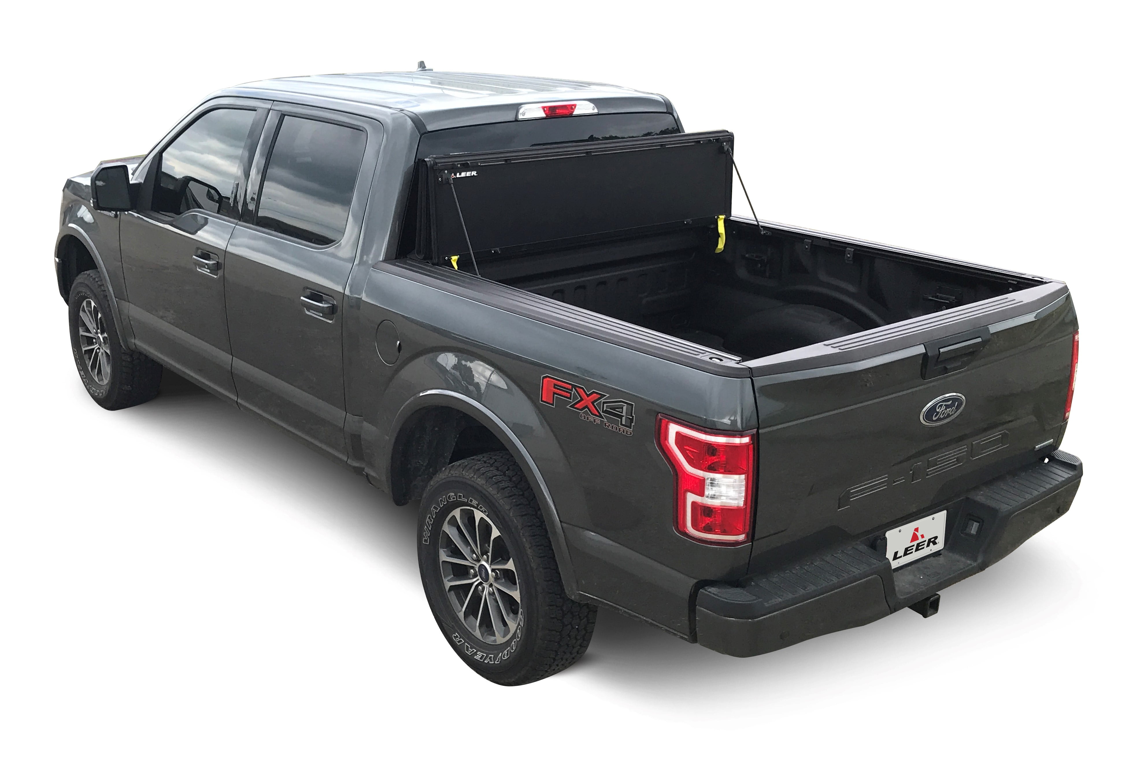 LEER HF650M Hard Quad-Folding Tonneau Cover Fits select: 2016 ,2018-2022 CHEVROLET COLORADO