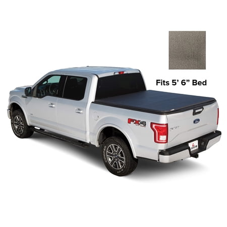 LEER Latitude SC | Fits 2015+ Ford F-150 | Easy Install, Soft Tri-Fold Truck Bed Tonneau Cover (Matte Black) (5.6 FT Bed)