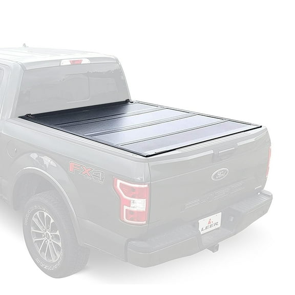 LEER Quad Folding Tonneau Cover for 2016+ Toyota Tacoma w/ 5 Ft Bed & Track