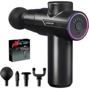 LEERCON Deep Tissue Massage Gun for Pain Relief with 4 Interchangeable Heads