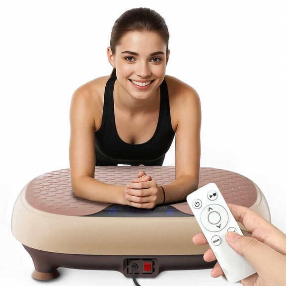 LEERCON Vibration Plate Exercise Machine, Home Fitness, Whole Body Workout, 330 Lbs Capacity, Remote Control