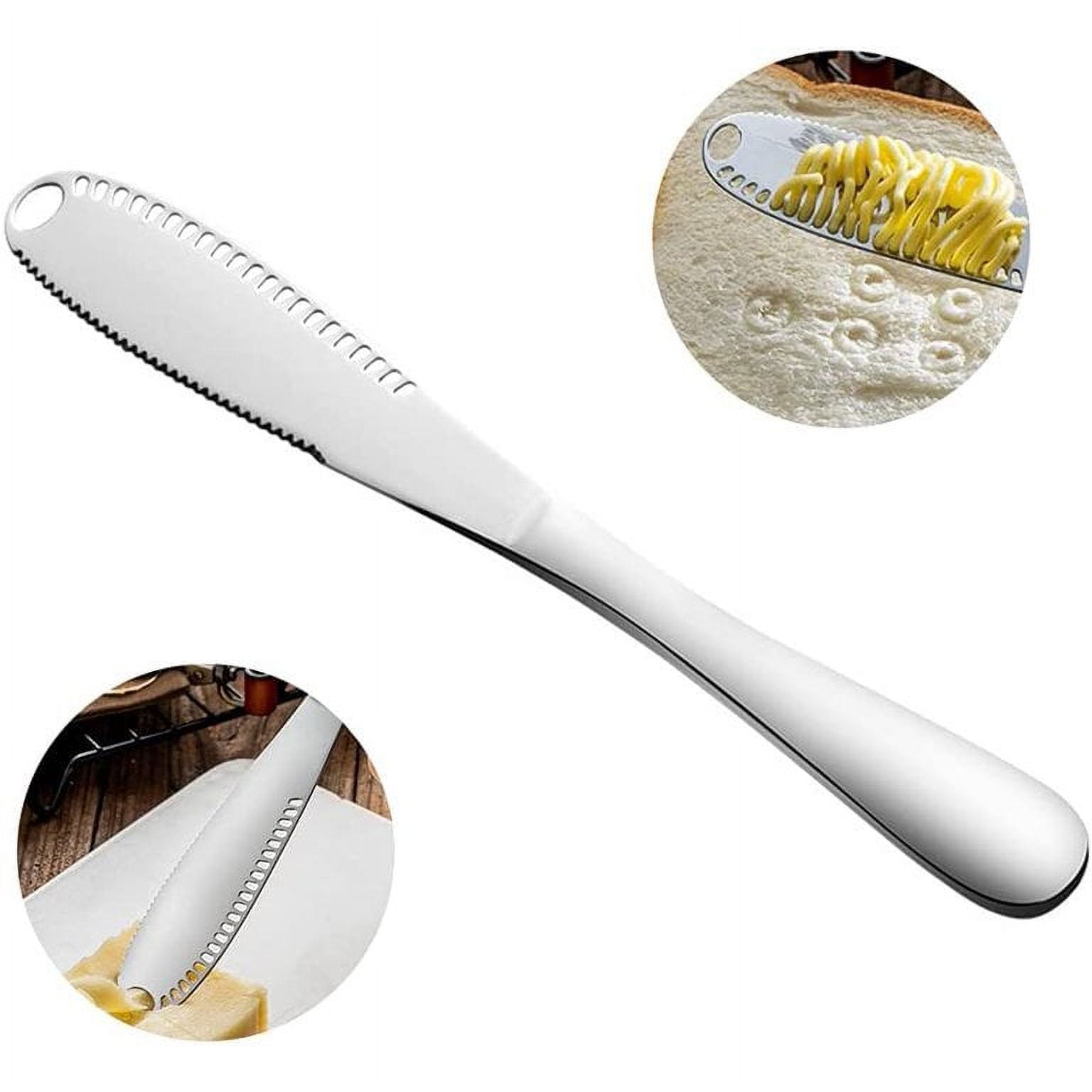 LEERUI Butter Knife Spreader Stainless Steel, 3 in 1 Butter Spreader