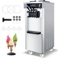 LEEVOT Commercial Ice Cream Maker Soft Serve Ice Cream Machine