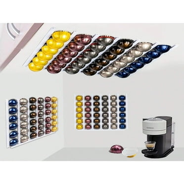 LEEYNEER 10pcs Coffee Capsule Holder  Coffee Bar Accessories Organizer For Storage Space On Counter Or Cabinet  Wall-Mounted Holder For Coffee Machine