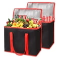 thumbnail image 1 of LEEYNEER 2-Pack Insulated Reusable Grocery Bags Insulated Food Delivery Bag for Doordash/Catering/Uber Eats  Commercial Food Warmer for Shopping  Tote Cooler Bags, 1 of 6