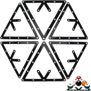 LEEYNEER 6PCS Magic Ball Rack Holder Sheet Billiards Triangle Cue Accessories for Magic Ball Rack 8 9 and 10 Ball Combo Pack and Snooker