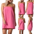 thumbnail image 1 of LEEYNEER Clearance Christmas Skirt Dress Fashion Women‘s Bath towel Solid Color Tube top Bath towel Beach, 1 of 9
