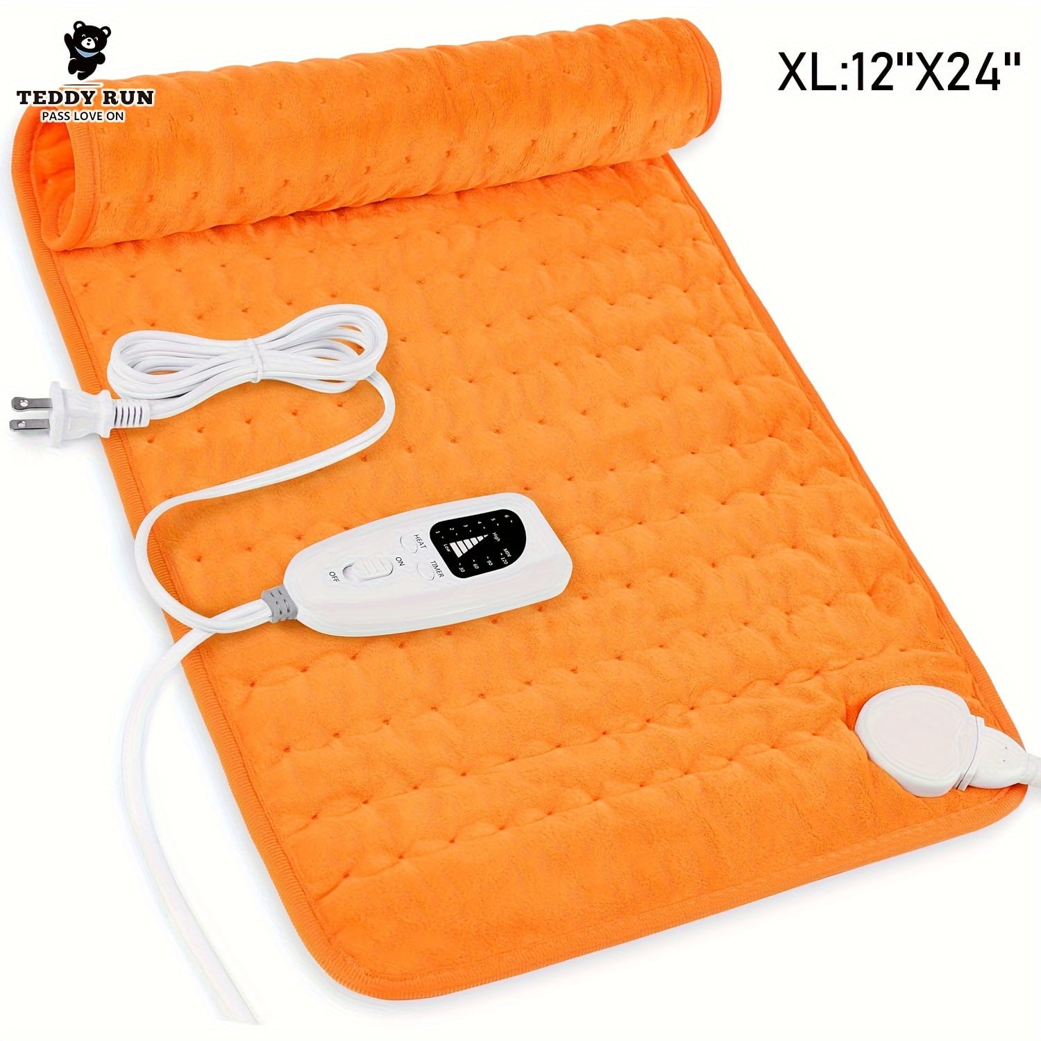 LEEYNEER Heating Pad12‘‘×24‘‘Electric Heating Pads for Back Neck
