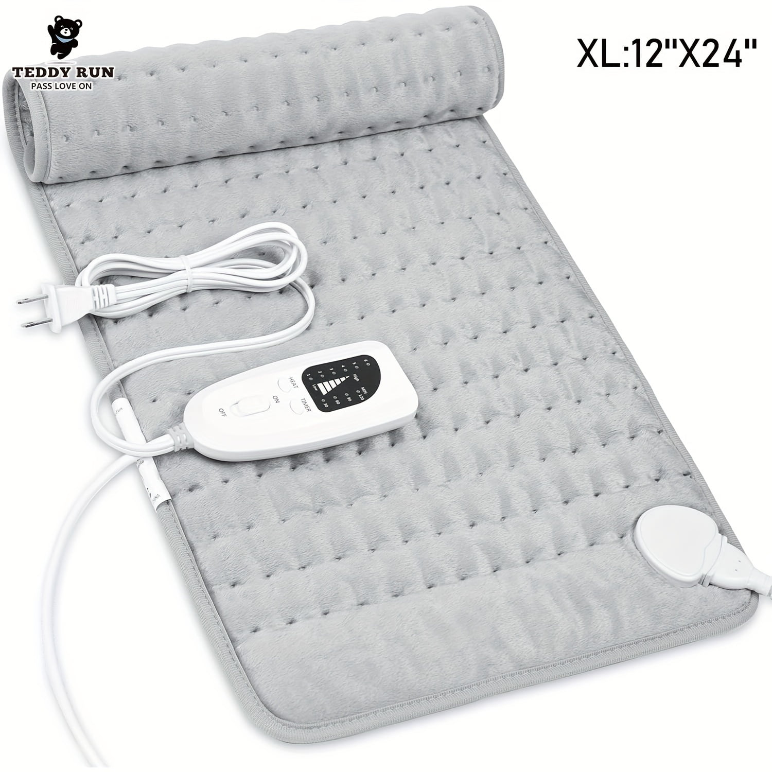 LEEYNEER Heating Pad12‘‘×24‘‘Electric Heating Pads for Back Neck
