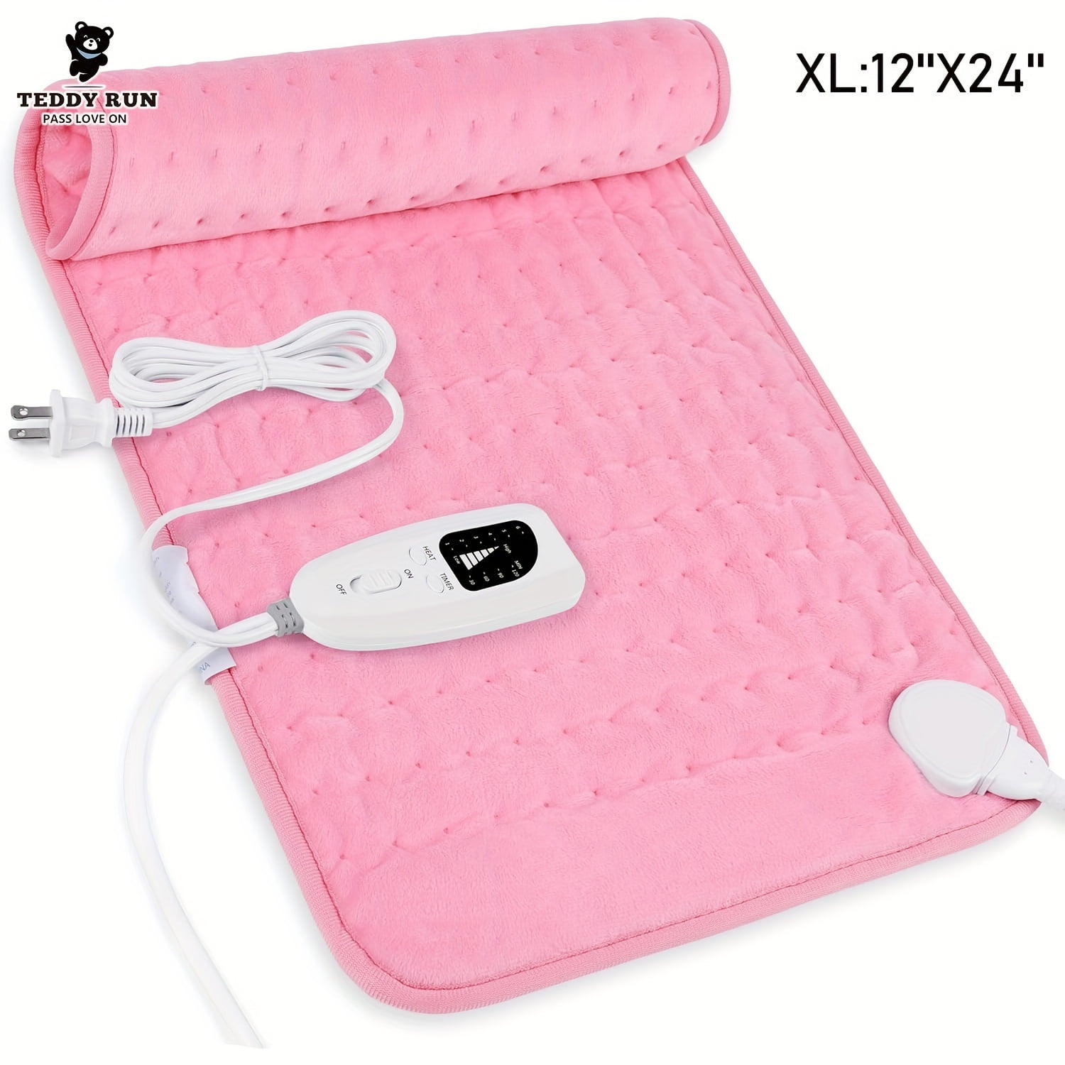 LEEYNEER Heating Pad12‘‘×24‘‘Electric Heating Pads for Back Neck