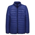 thumbnail image 1 of LEEYNEER Men‘s Packable Down Jacket Thick Warm Lightweight Hooded Puffer Coats Full Zip Insulation Vitality Mens Cotton padded Jacket Coats, 1 of 3
