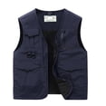 thumbnail image 1 of LEEYNEER Mens Utility Fishing Cargo Vest Safari Travel Photo Sleeveless Jacket Outdoor Work Lightweight Quick-Dry Hunting Zip Up Vest with Pockets, 1 of 5