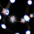 thumbnail image 1 of LEEYNEER Red White And Flag Thorn Lights 2m Battery Powered Memorial Day 4th Of July Independence Day Outdoor Light Decoration, 1 of 8