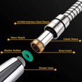 thumbnail image 1 of LEEYNEER Shower Hose Stainless Steel  Extra Long Handheld Shower Head Hose Extension Replacement  Kink-Free Flexible Shower Hose Attachment for Shower Head Brushed Nickel, 1 of 5