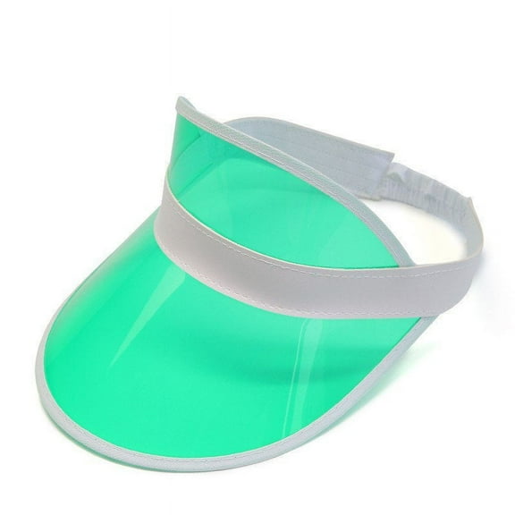 LEEYNEER Transparent Reflective UV Protection Sun Visor Outdoor Sun Protection Hat Adjustable Sun Hat