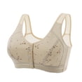 thumbnail image 1 of LEEYNEER Valentines Day Lingerie for Women Sexy Underwear Cotton Comfortable U-shaped Back Front Snap Button Gathered without Steel Ring Underwear‘s Bra Open Sleepwear Nighty, 1 of 2