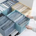 thumbnail image 1 of LEEYNEER Wardrobe Clothes Organizer for Jeans Clothing Storage Organizer Washable Closet Drawer Organizer for Folded Clothes  Thin Coats  Jeans  Leggings  Sweaters  T-shirt, 1 of 8