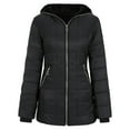 thumbnail image 1 of LEEYNEER Womens Sweatshirt Hooded Jacket Warm Jacket Black M, 1 of 6