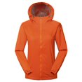 thumbnail image 1 of LEEYNEER Womens Waterproof Hooded Raincoat Windproof Jacket Red 3XL, 1 of 2