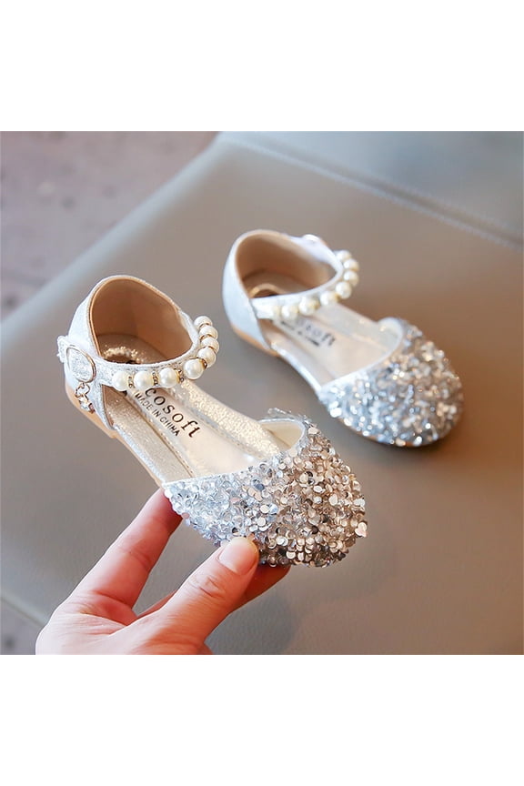 Baby Sandals Toddler Shoes Baby Girl Flower Decoration Leather Princess Shoes Soft Sole Toddler Shoes