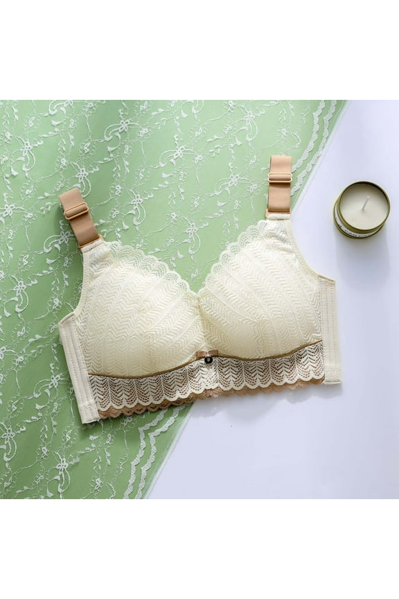 Bras for Women Shockproof Bras Running Woman Dry Quick Underwear Size Fitness L with String Beige,42D