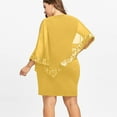 thumbnail image 1 of LEEy-World Dresses for Women 2023 Women's Plus Size Floral Sleeveless V Neck Ruffle Hem A Line Midi Dress Yellow,L, 1 of 4