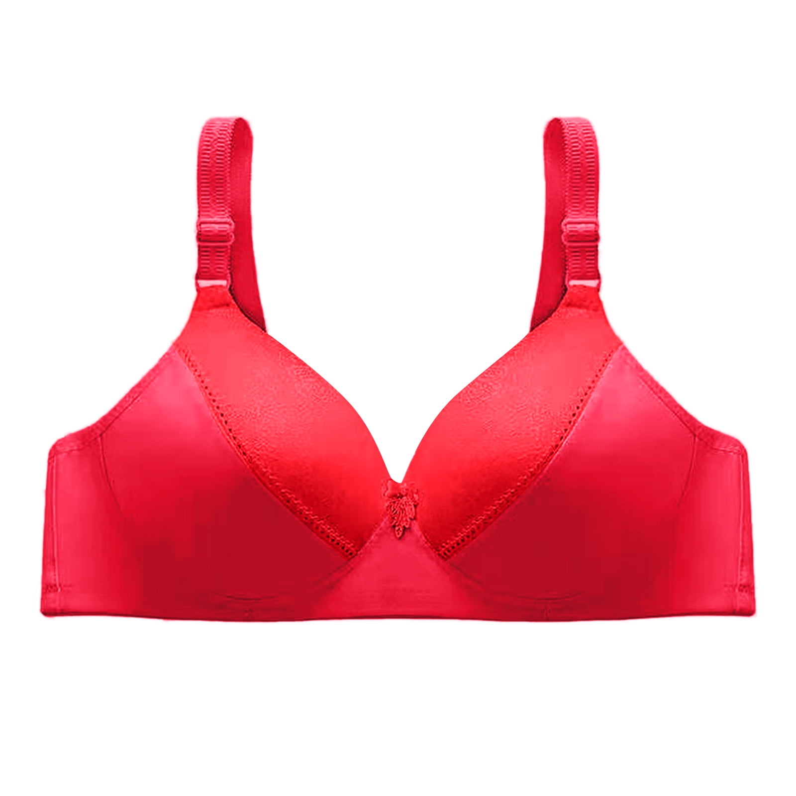 LEEy-World Lingerie for Women Plus Size Women's Filifit Sculpting Uplift  Bra Fashion Deep Cup Bra Full Back Coverage Hide Smooth Bra Red,42