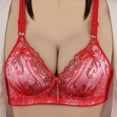 thumbnail image 1 of LEEy-World Lingerie for Women Underwear for Women Push Up Adjustable Bra Tube Top Sagging No Wire Full Cup Lift Underwear Red,36, 1 of 4