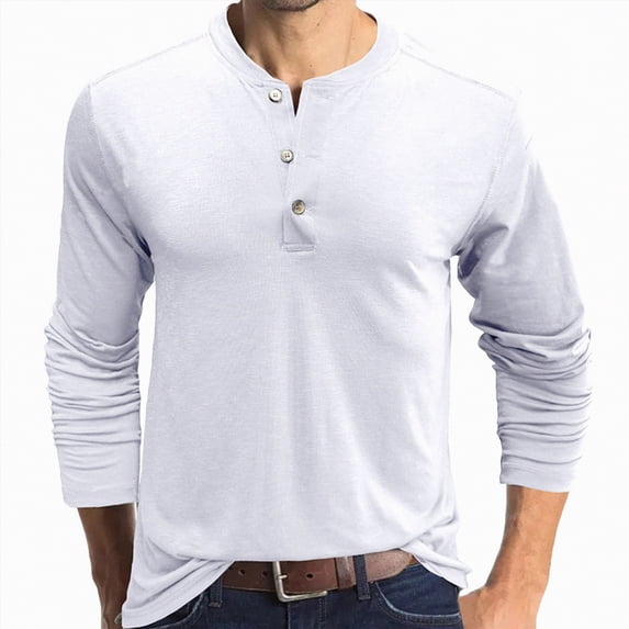 LEEy-World Mens Shirts Men's Casual Basic Active Sports Raglan Long Sleeve Baseball T-Shirt(White,M)