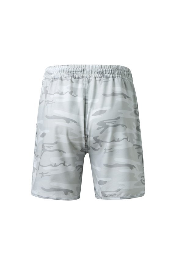 Mens Shorts Mens Tapered Workout Running Shorts, Jogger Training Sweatpants Slim Fit with Zip Pockets White,L