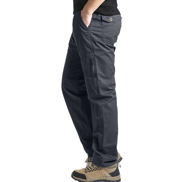 LEEy-World Pants for Men Men's Cargo Pants Work Tactical Casual