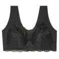 thumbnail image 1 of LEEy-World Plus Size Lingerie Fashion Womens Comfortable Breathable Vest Bra Underwears Underwears Black,5XL, 1 of 4