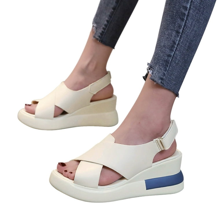 LEEy-World Shoes for Women Womens Sandals Flats Shoes for Women