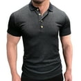 thumbnail image 1 of LEEy-World Summer Tops Sport Men's Polo Shirts, Sweat-Wicking Performance Golf Shirt Dark Gray,M, 1 of 5