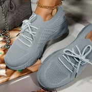 LEEy-World Womens Shoes Women's Lightweight Shoes - Breathable Casual Slip-on Walking Sneakers