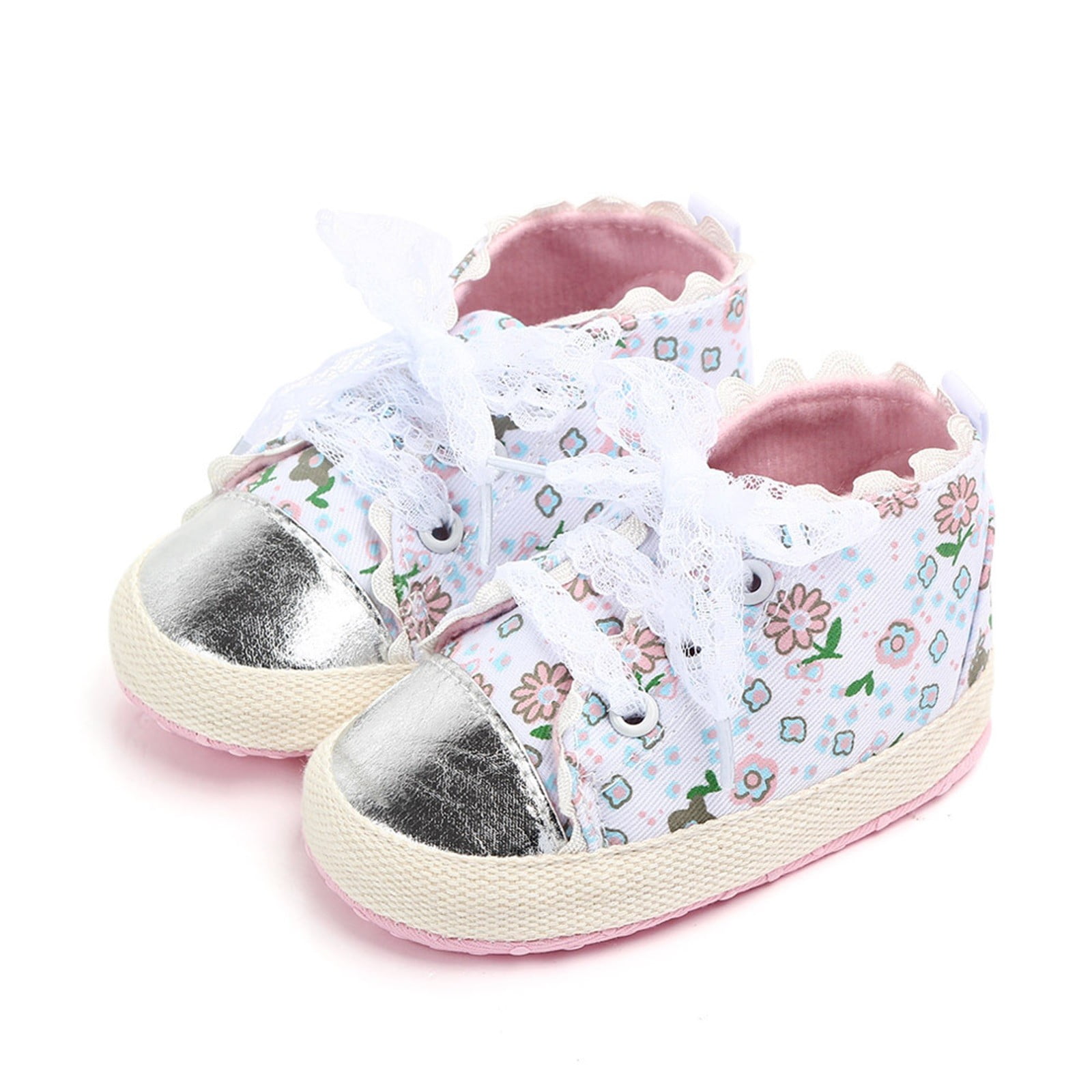 Summer Shoes In Check Design For Baby Girl