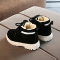 thumbnail image 1 of LEEy-world Baby Shoes Lace Girls Toddler Warm Short Booties Boots Baby Boys Ankle Shoes Kids Up Baby Shoes New Born Shoes (Black, 12 Little Kid), 1 of 4