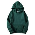thumbnail image 1 of LEEy-world Boys Hoodies Men'S Basic Designed Knitted Sweaters Cotton Soft Crewneck Fall Winter Sweatshirts Green,3XL, 1 of 2
