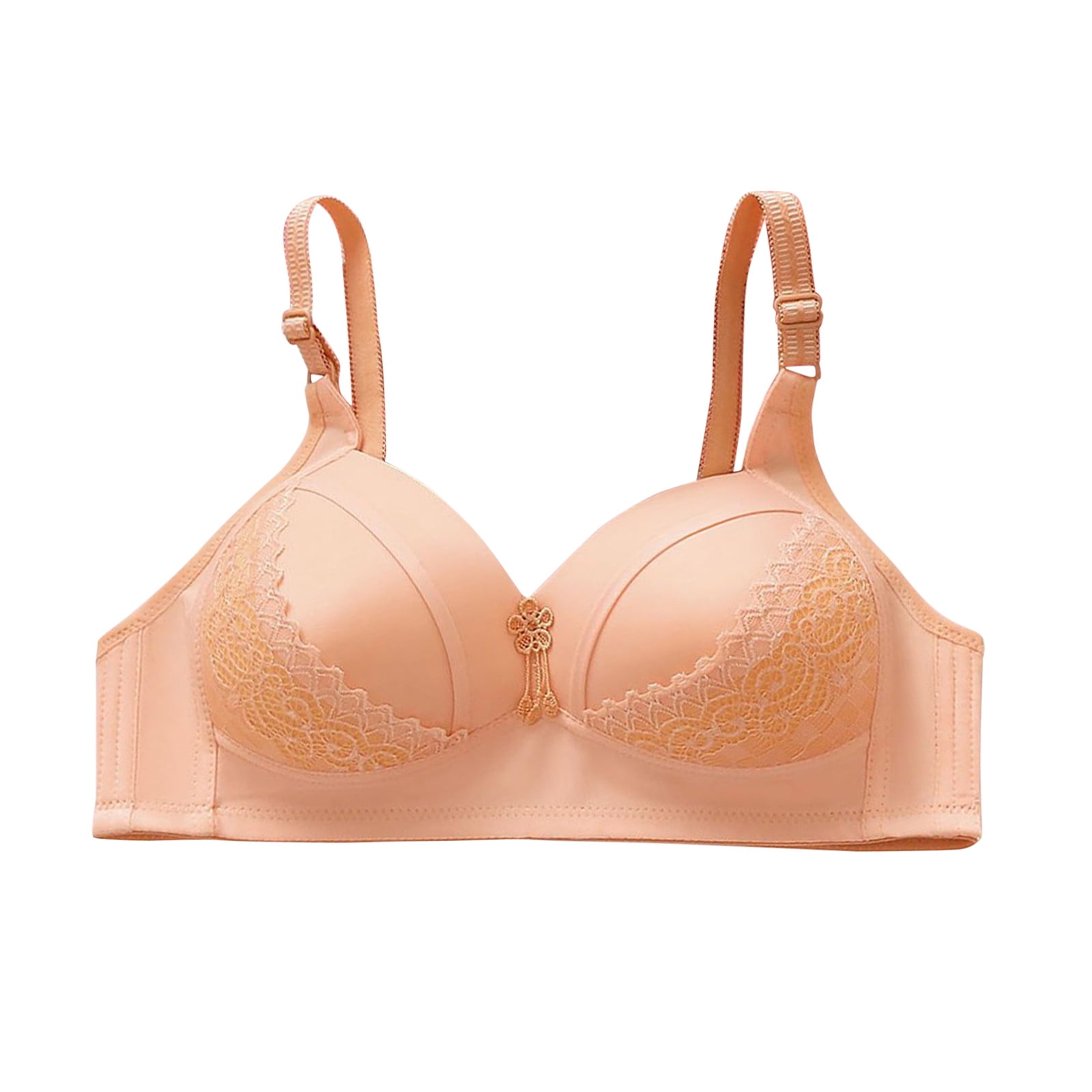 ME Pink Colour 80cm, 32 inch, Casual Cotton Lining Wire free Non Padded  Half Net Fancy Cotton Blended Full Coverage Bra for Girls And Women Women  Full Coverage Non Padded Bra 