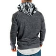 thumbnail image 1 of LEEy-world Christmas Sweatshirts For Men Men'S Sweatshirts Winter Warm Sherpa Lined Long Sleeve Underwear Tops Crewneck Pullover Shirts Dark Gray,3XL, 1 of 4